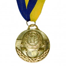 Медаль наградная 43508 Д5см 1 место Золото